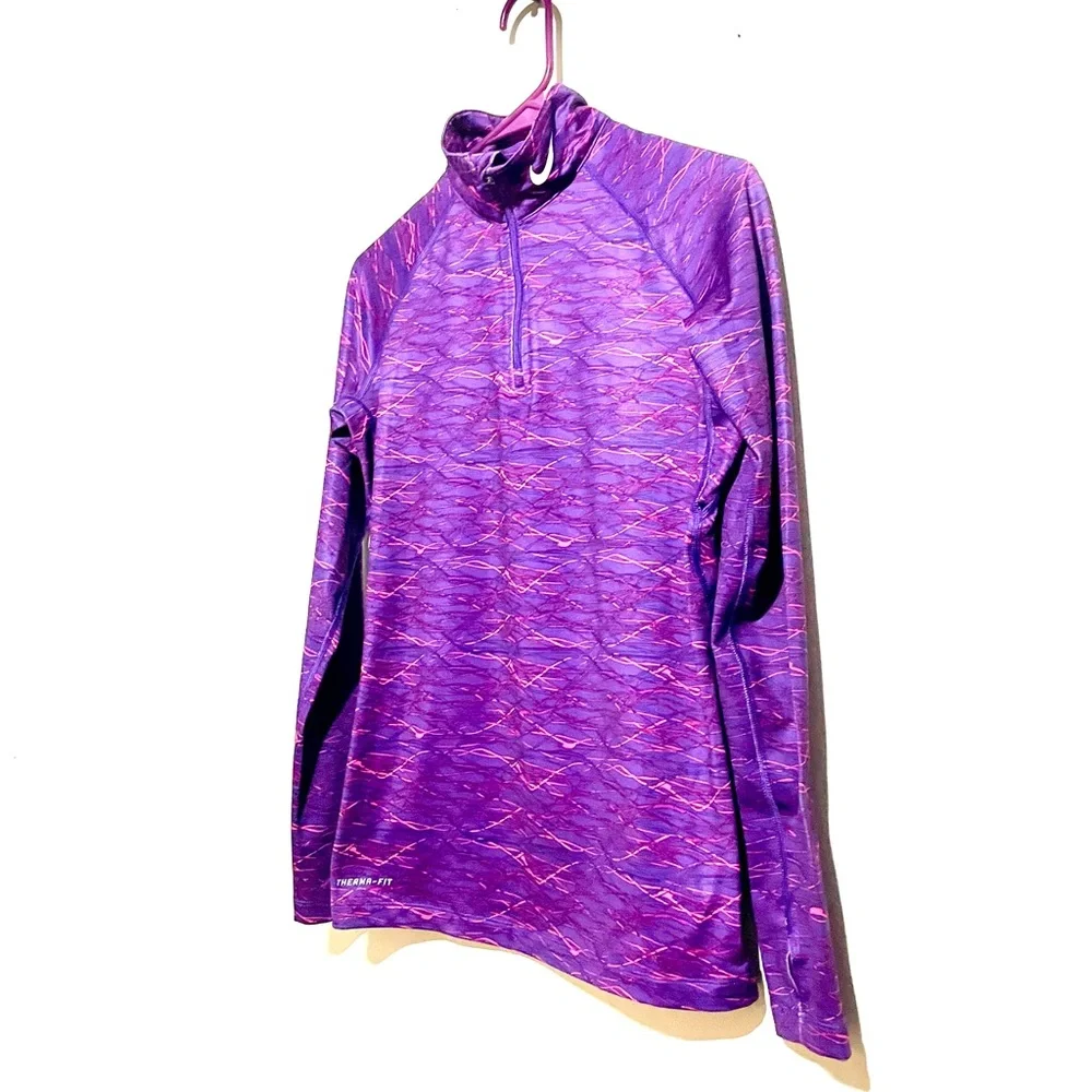 Nike Pro Combat Thermalfit Pullover Athletic Workout Gym Running Size M - Picture 2 of 6